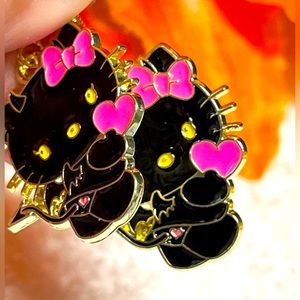 Cute cartoon Kitty earrings with stainless hooks